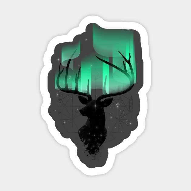 Northern Lights Sticker by angrymonk